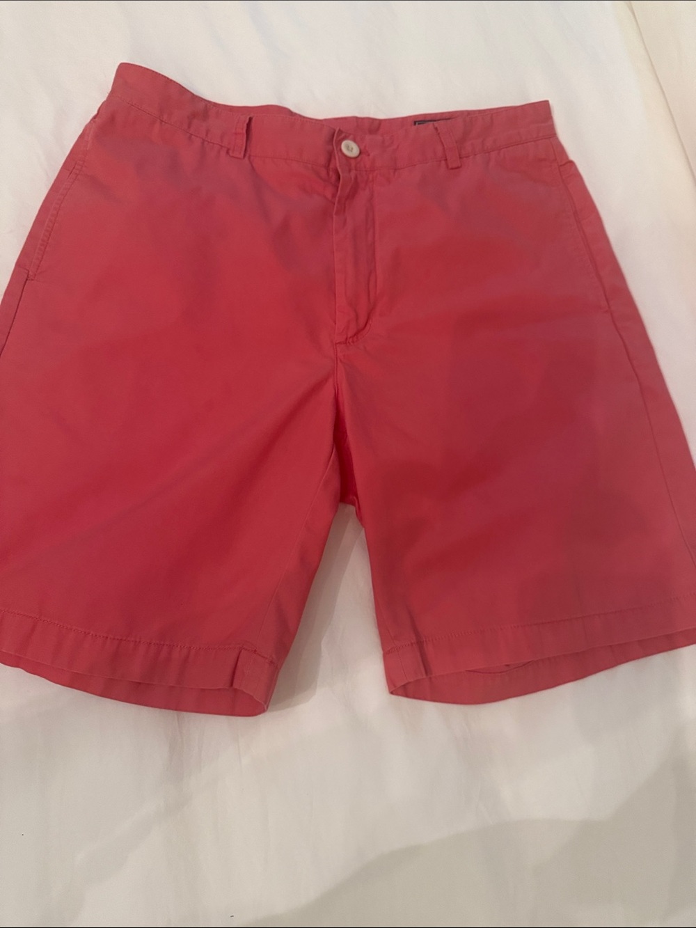 Men's Vineyard Vines Shorts - Coral Red Sz 34